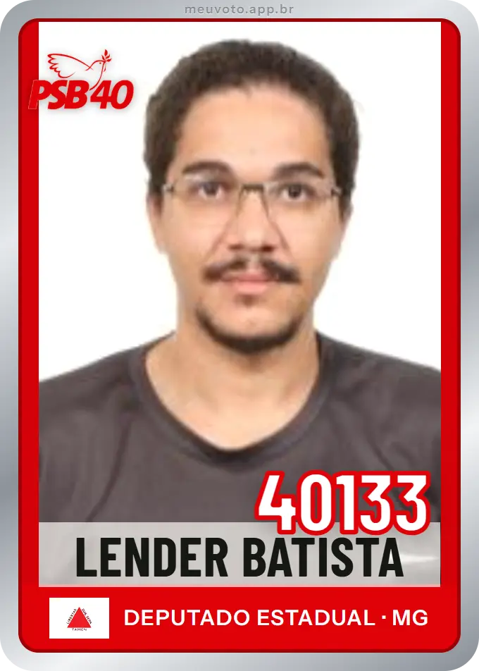 Carta de Lender Batista, número 40133, PSB