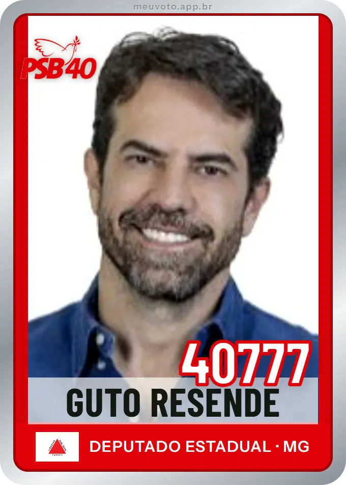Carta de Guto Resende, número 40777, PSB