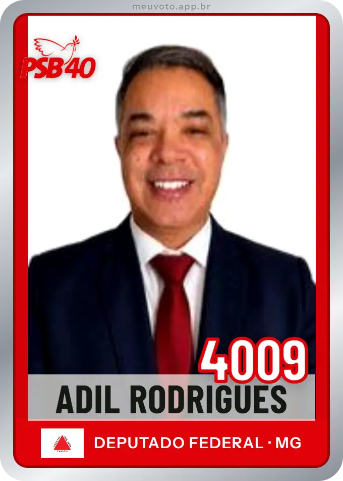 Carta de Adil Rodrigues, número 4009, PSB