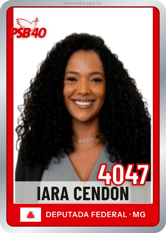 Carta de Iara Cendon, número 4047, PSB
