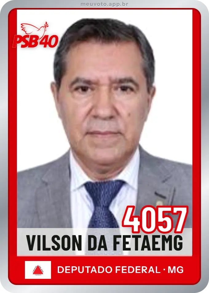 Carta de Vilson da Fetaemg, número 4057, PSB
