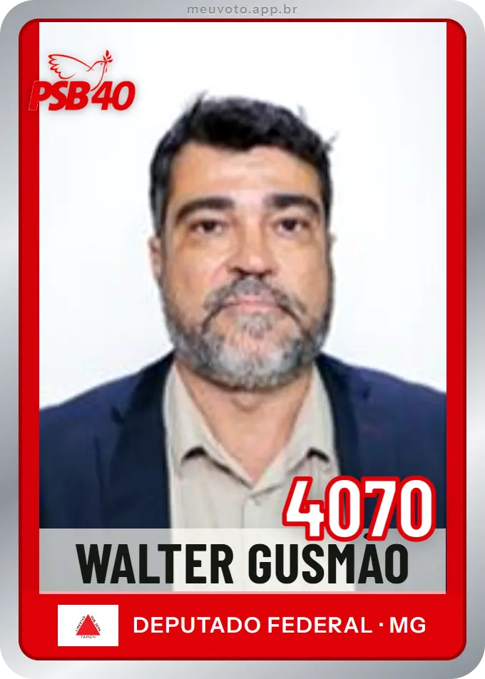 Carta de Walter Gusmão, número 4070, PSB