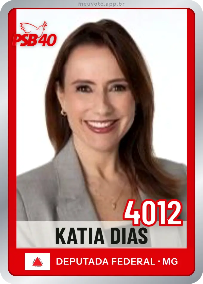 Carta de Katia Dias, número 4012, PSB