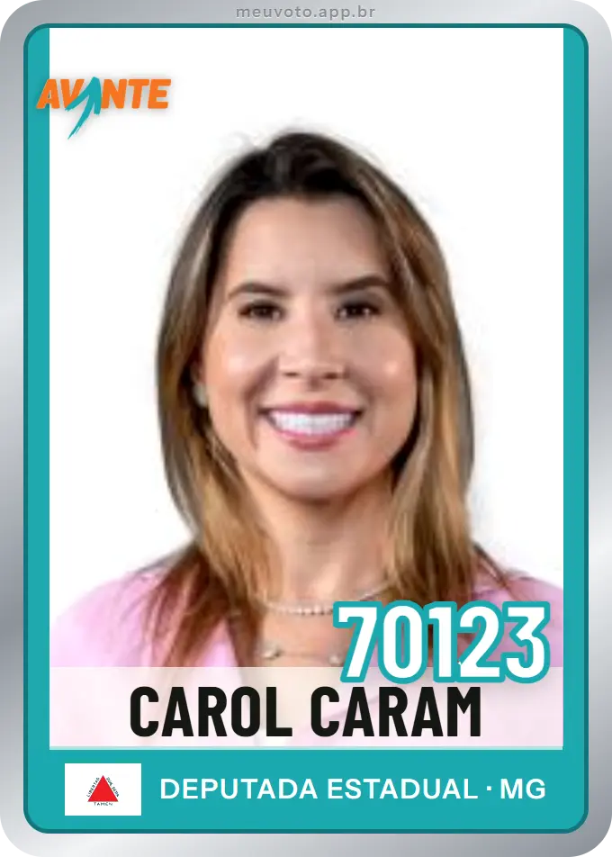 Carta de Carol Caram, número 70123, Avante