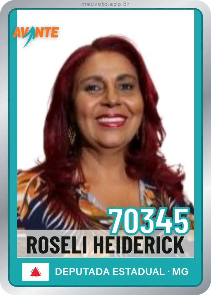 Carta de Roseli Heiderick, número 70345, Avante