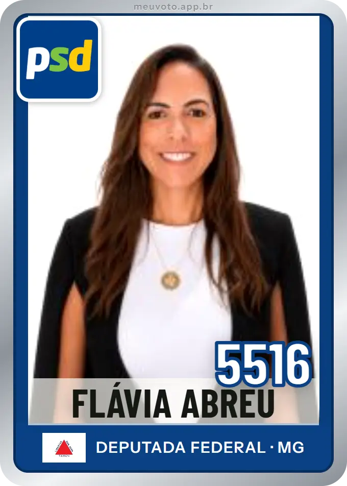 Carta de Flávia Abreu, número 5516, PSD