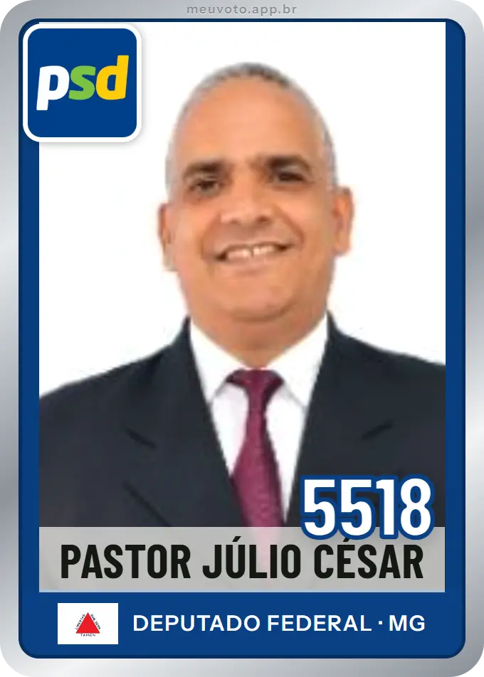 Carta de Pastor Júlio César, número 5518, PSD