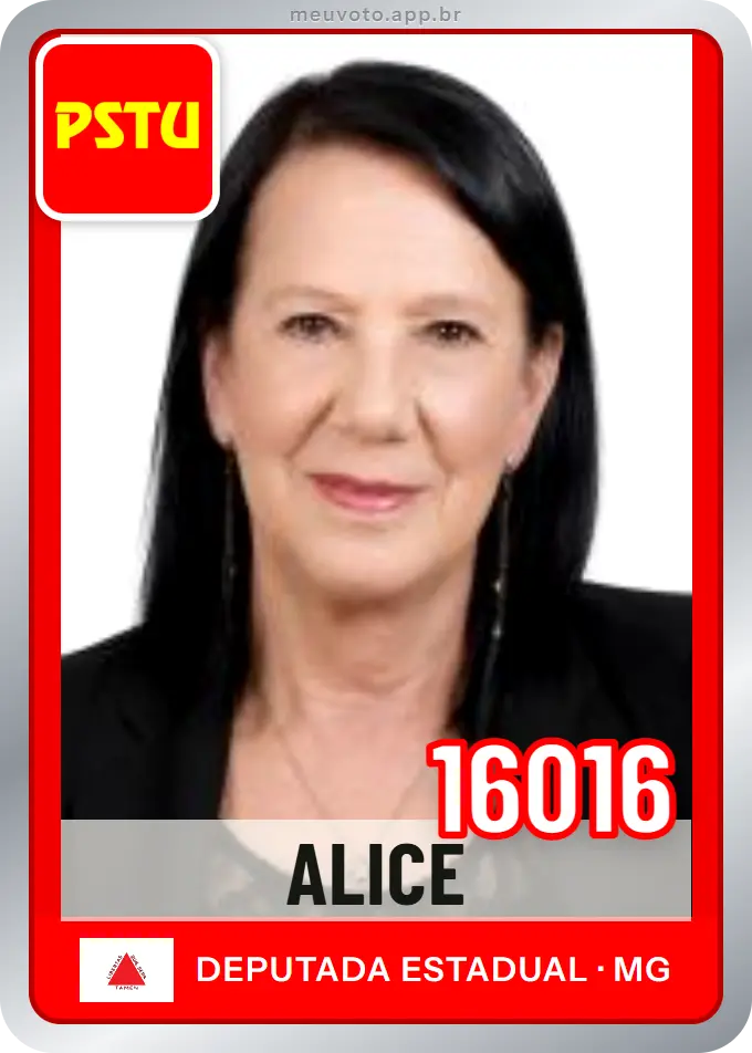 Carta de Alice, número 16016, PSTU