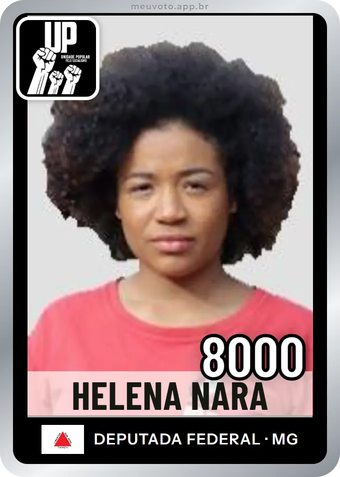 Carta de Helena Nara, número 8000, UP