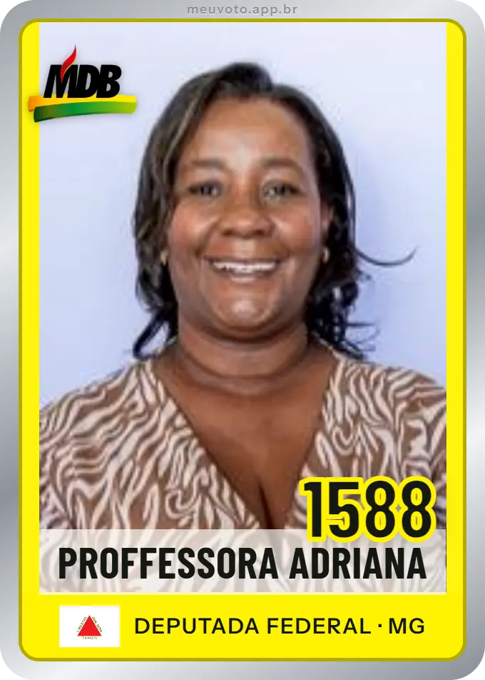 Carta de Proffessora Adriana, número 1588, MDB