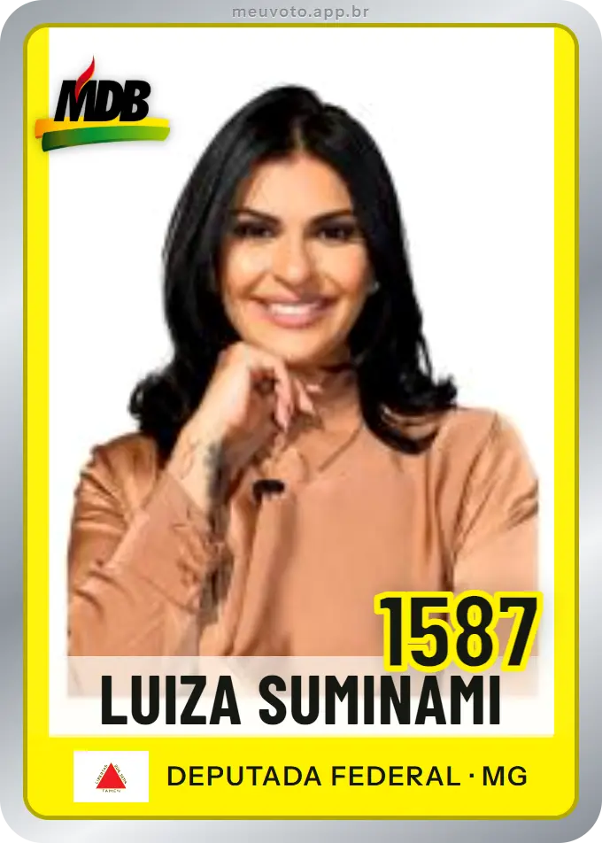 Carta de Luiza Suminami, número 1587, MDB