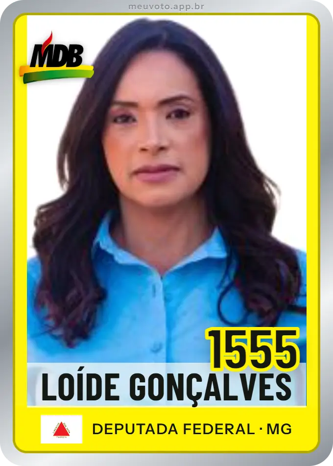 Carta de Loíde Gonçalves, número 1555, MDB