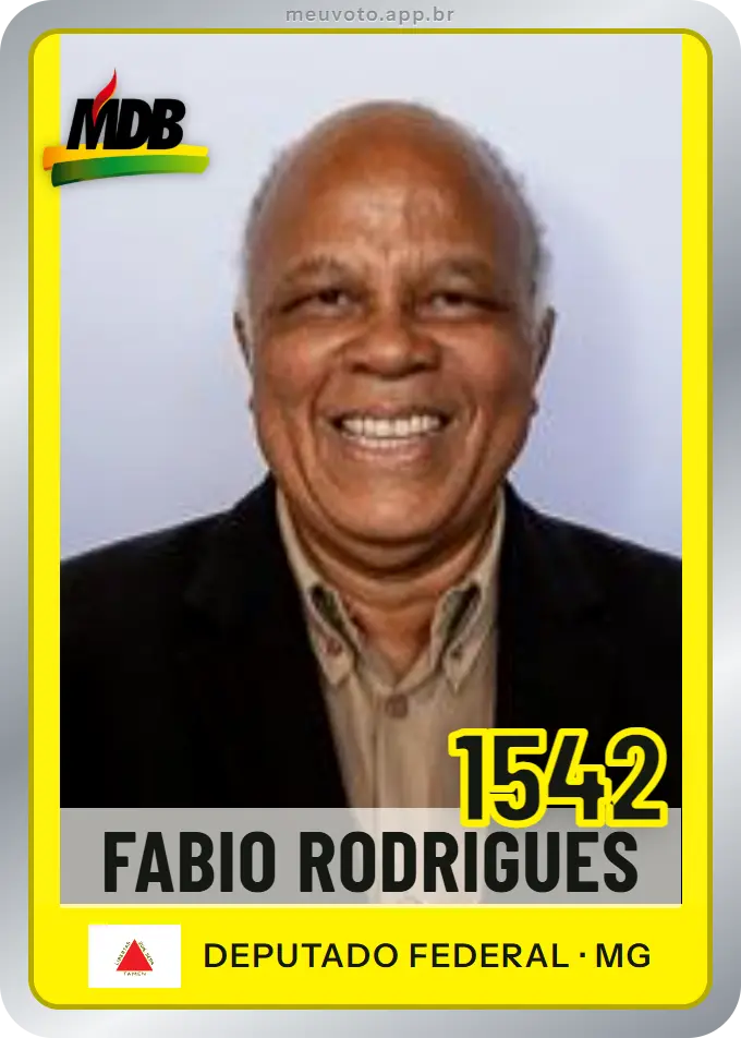 Carta de Fabio Rodrigues, número 1542, MDB