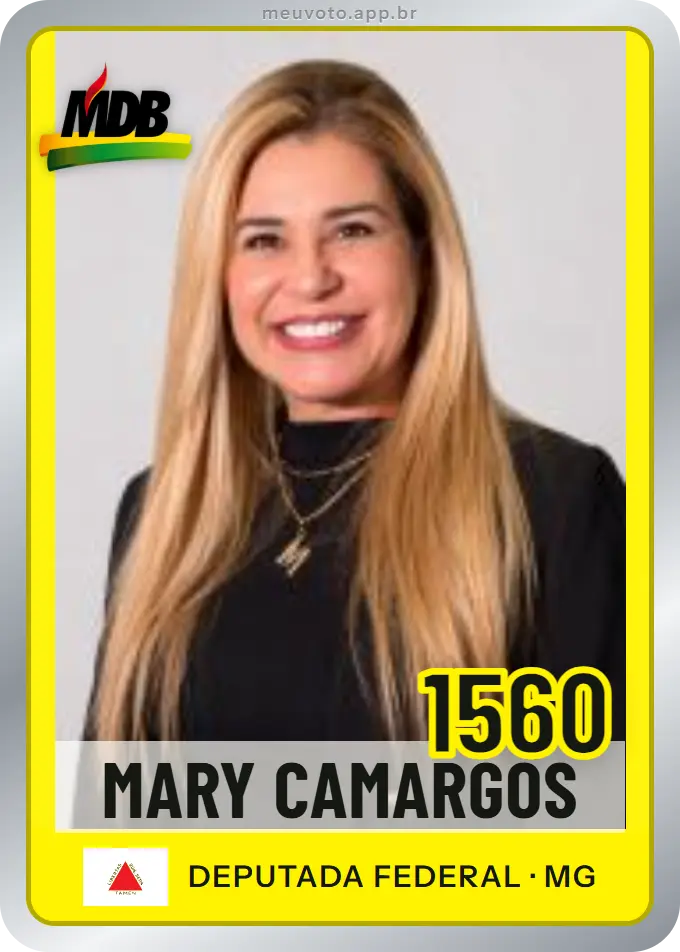 Carta de Mary Camargos, número 1560, MDB