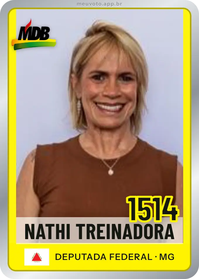 Carta de Nathi Treinadora, número 1514, MDB