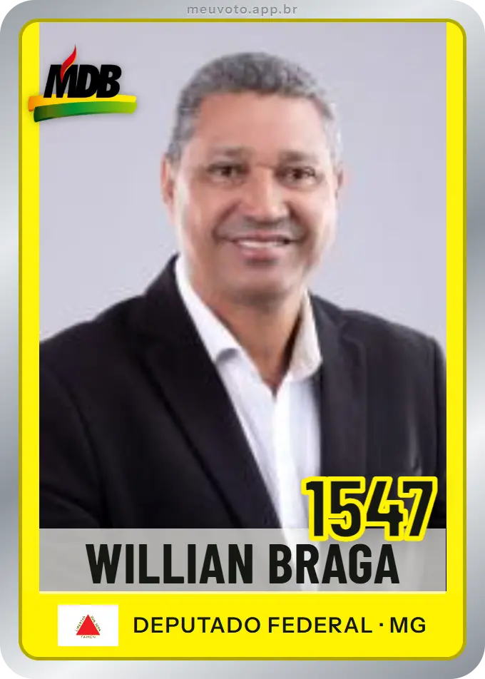 Carta de Willian Braga, número 1547, MDB