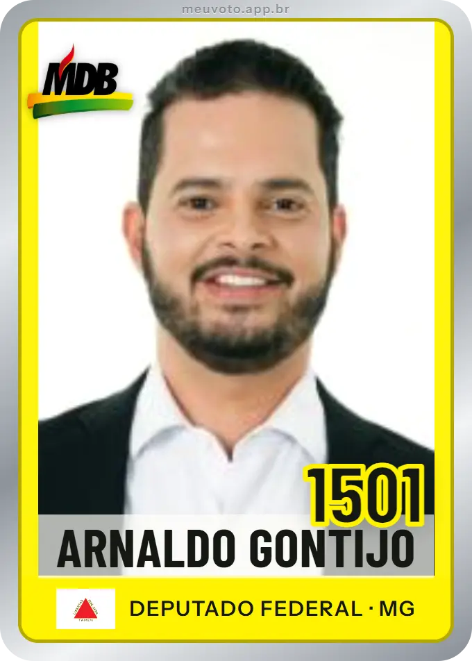 Carta de Arnaldo Gontijo, número 1501, MDB