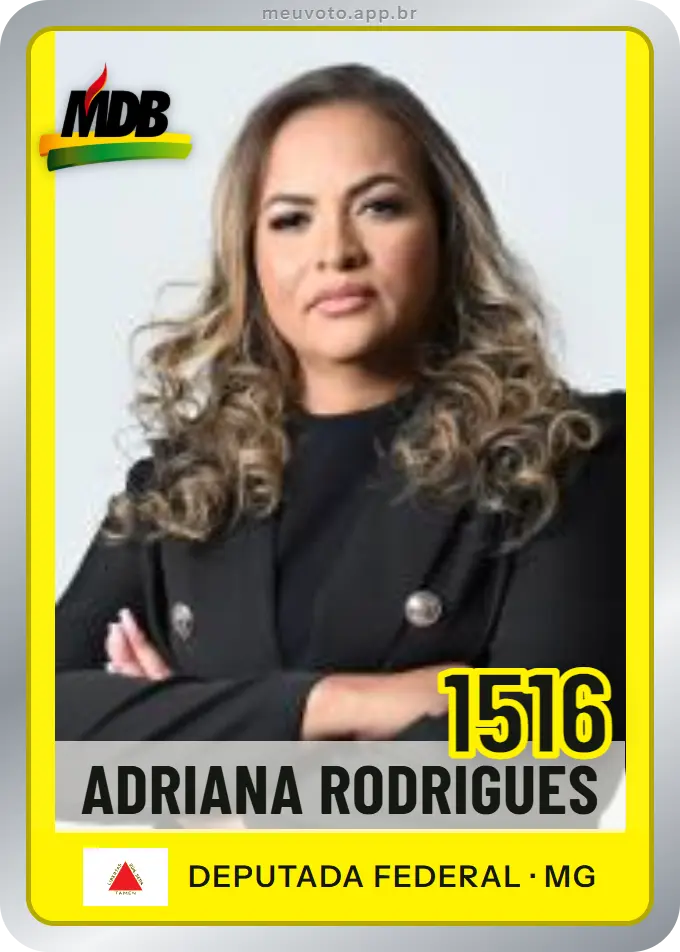 Carta de Adriana Rodrigues, número 1516, MDB