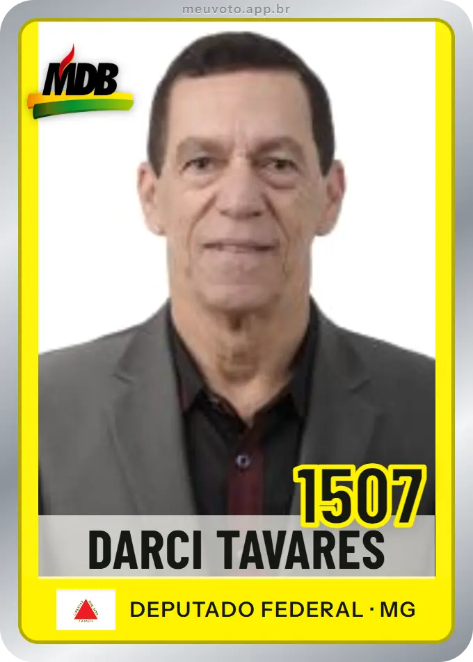 Carta de Darci Tavares, número 1507, MDB
