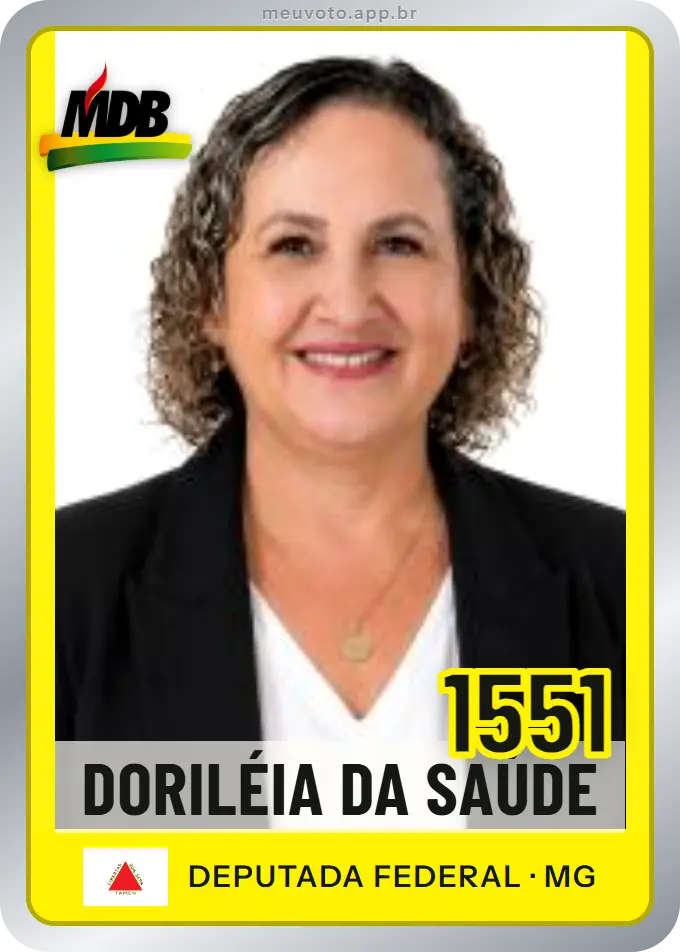 Carta de Doriléia da Saúde, número 1551, MDB