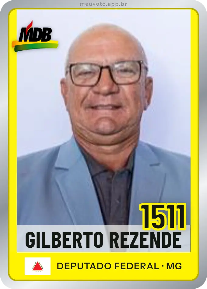 Carta de Gilberto Rezende, número 1511, MDB