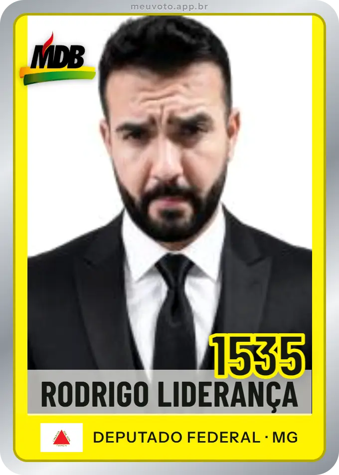 Carta de Rodrigo Liderança, número 1535, MDB
