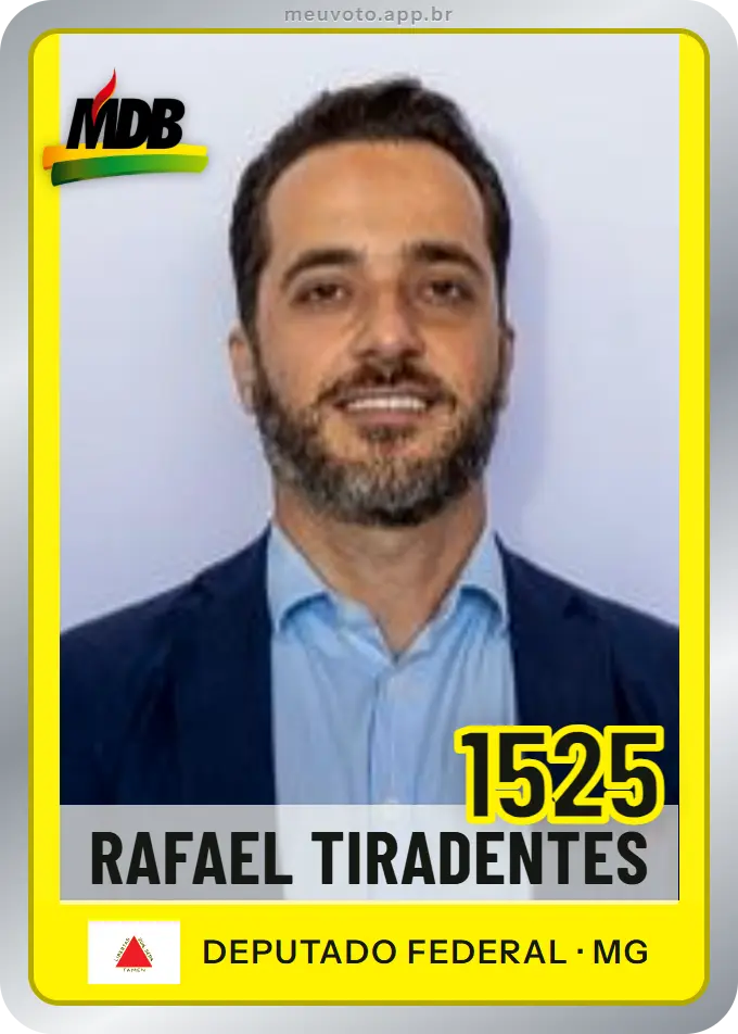 Carta de Rafael Tiradentes, número 1525, MDB