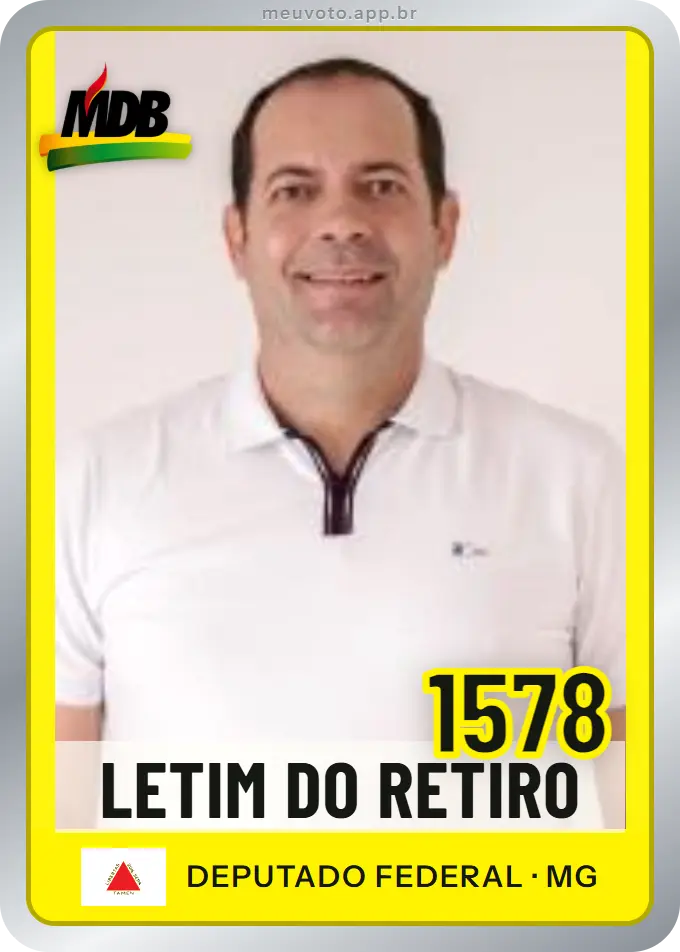 Carta de Letim do Retiro, número 1578, MDB