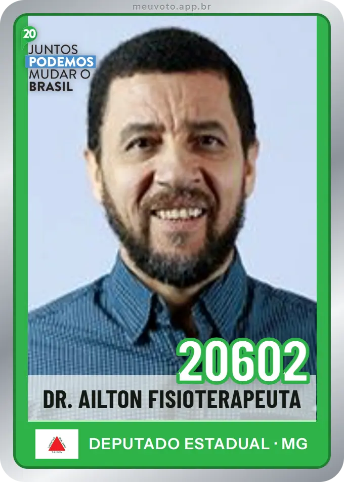 Carta de Dr. Ailton Fisioterapeuta, número 20602, Podemos