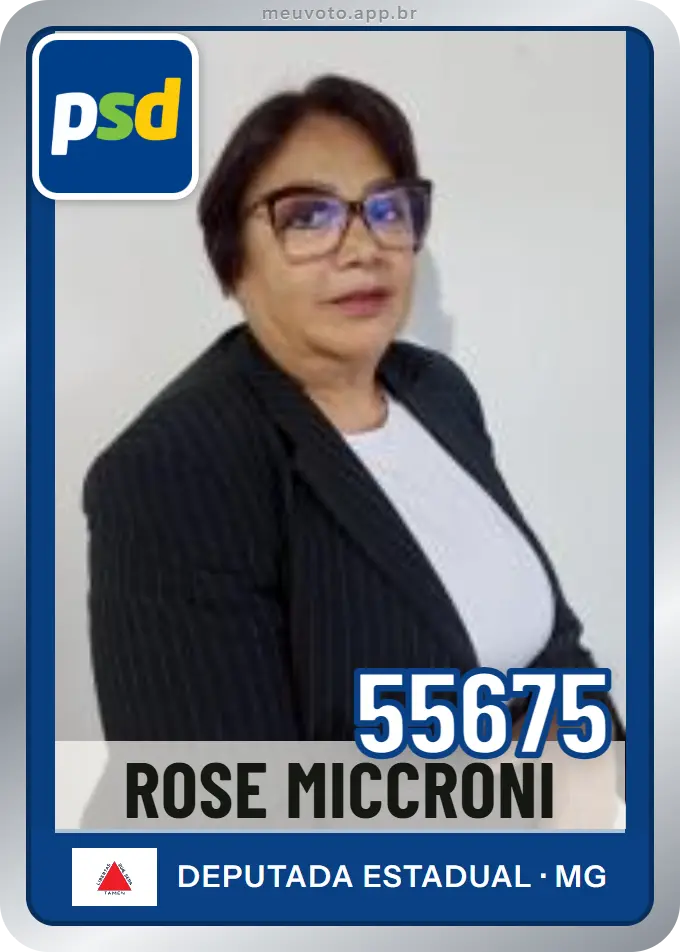 Carta de Rose Miccroni, número 55675, PSD