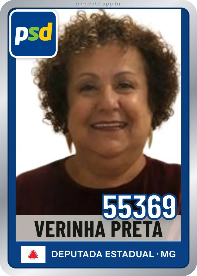 Carta de Verinha Preta, número 55369, PSD