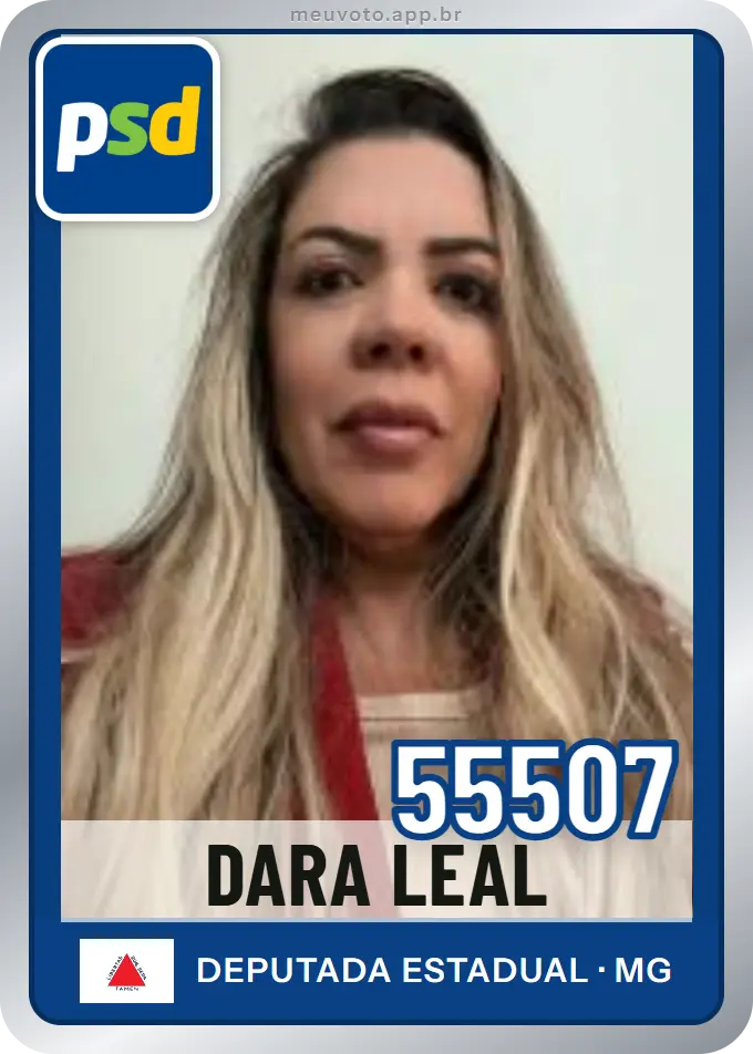 Carta de Dara Leal, número 55507, PSD