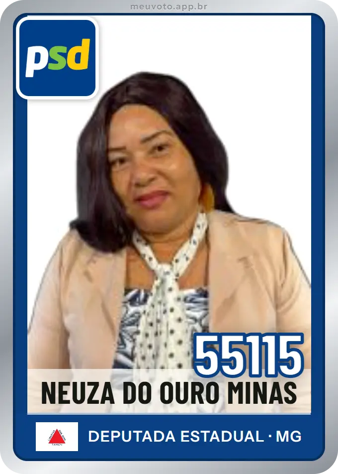 Carta de Neuza do Ouro Minas, número 55115, PSD