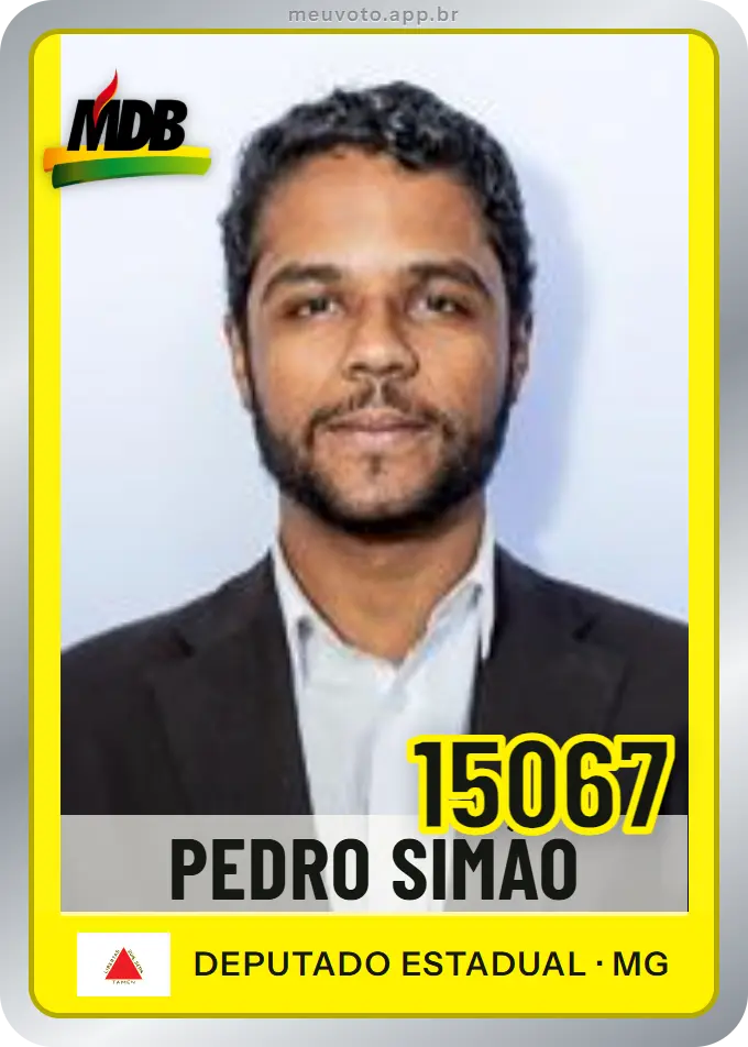 Carta de Pedro Simão, número 15067, MDB