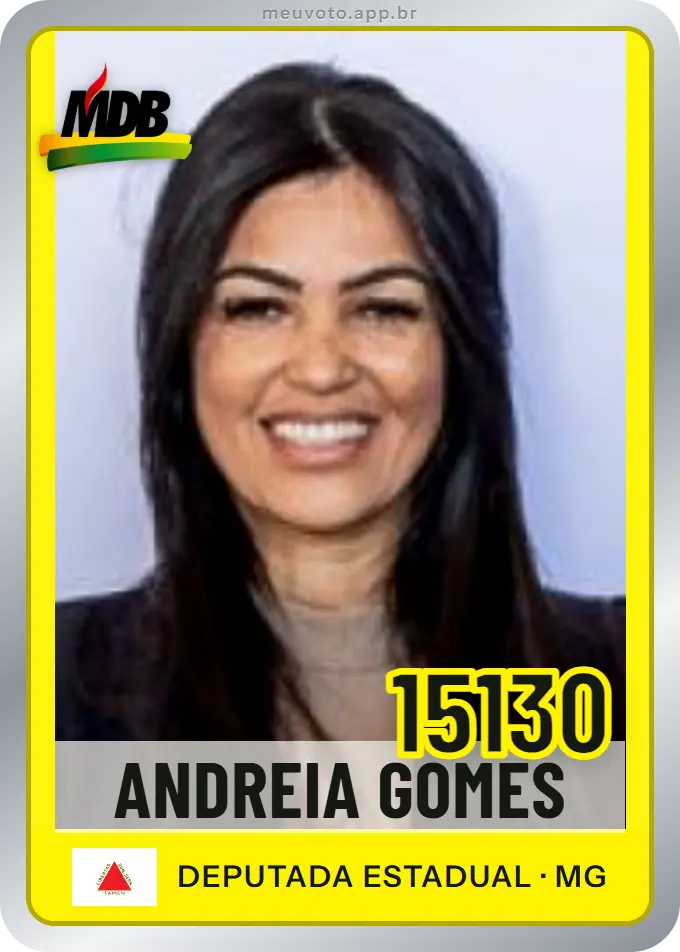 Carta de Andreia Gomes, número 15130, MDB