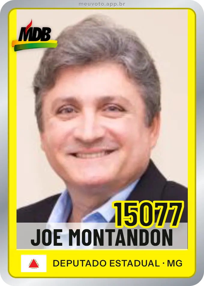 Carta de Joe Montandon, número 15077, MDB