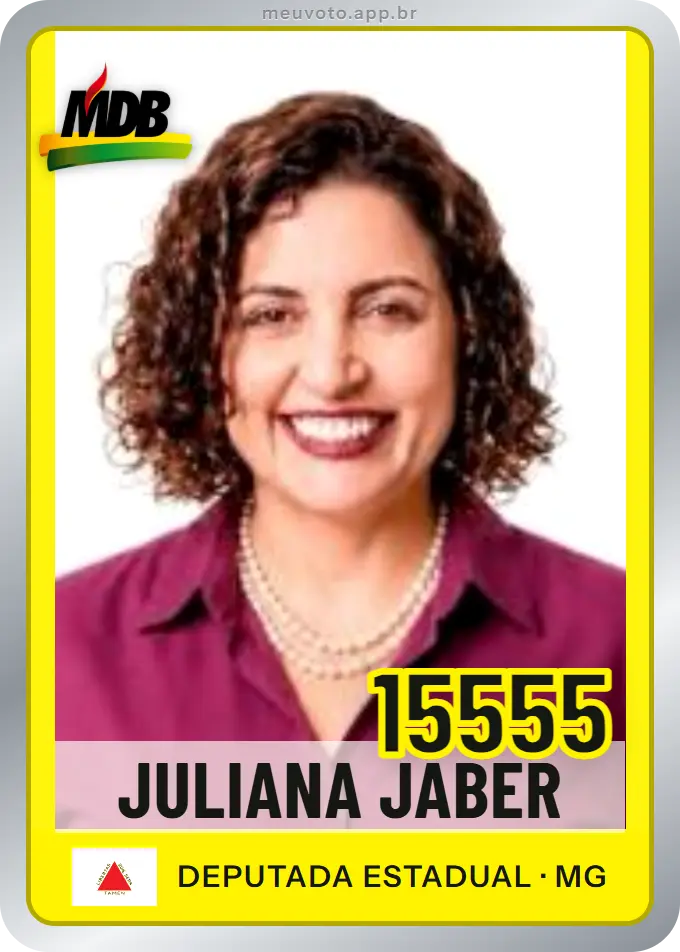 Carta de Juliana Jaber, número 15555, MDB