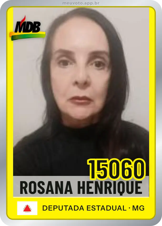 Carta de Rosana Henrique, número 15060, MDB
