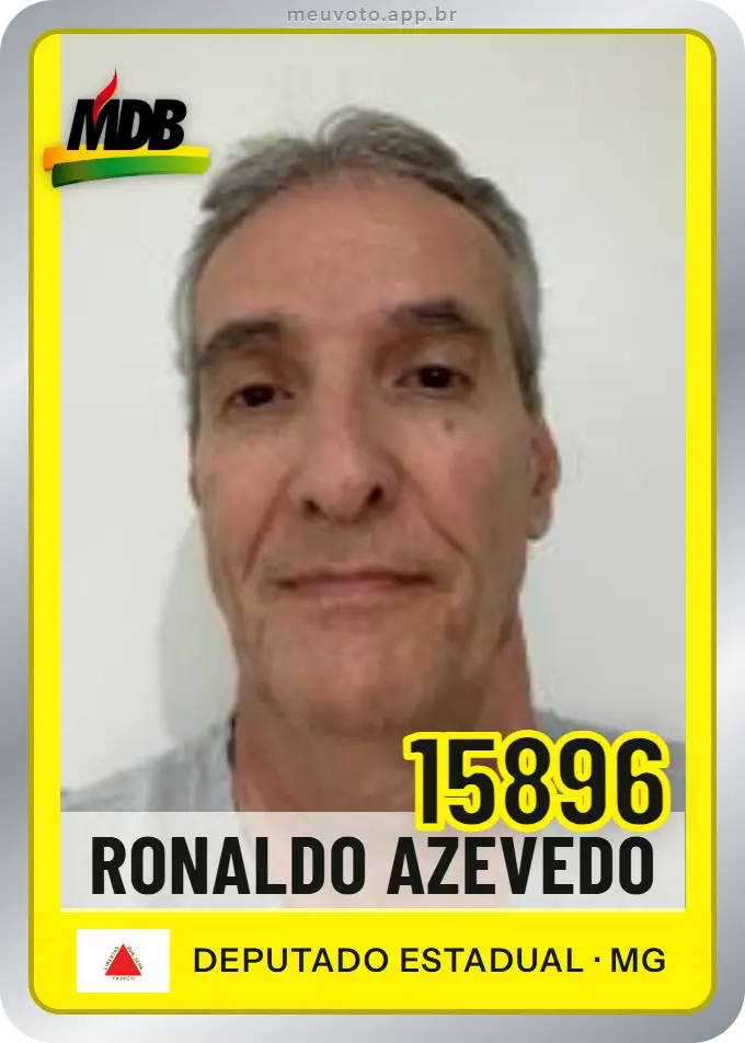 Carta de Ronaldo Azevedo, número 15896, MDB