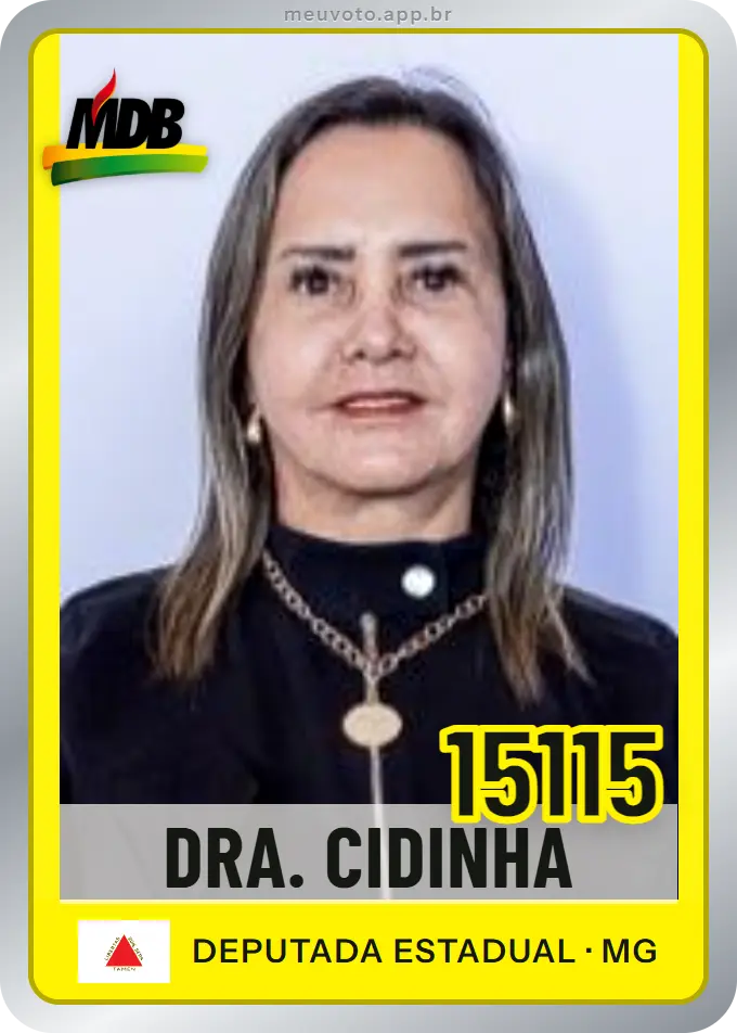 Carta de Dra. Cidinha, número 15115, MDB
