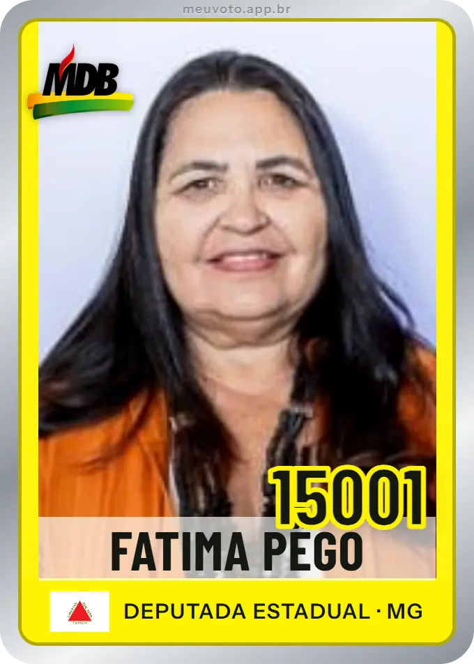 Carta de Fatima Pêgo, número 15001, MDB