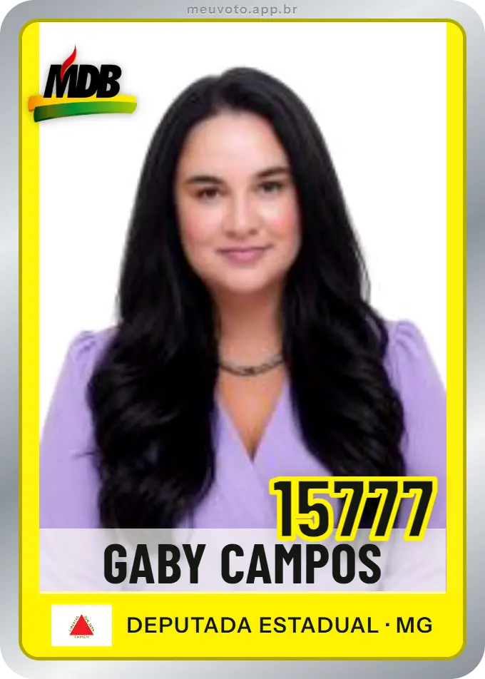 Carta de Gaby Campos, número 15777, MDB