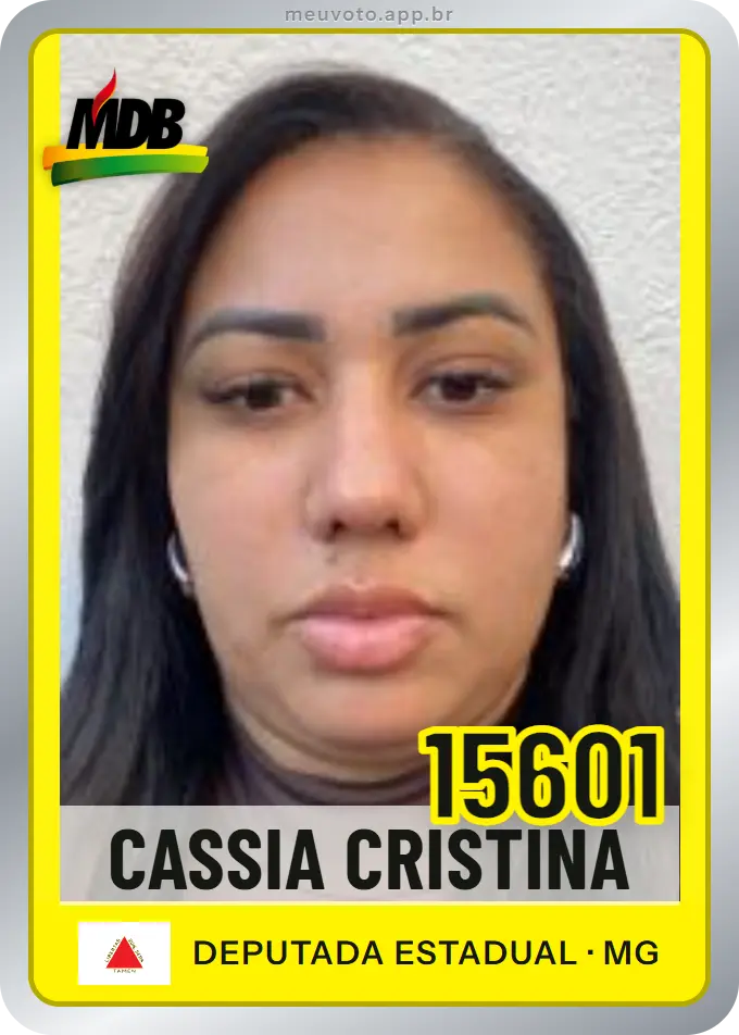Carta de Cassia Cristina, número 15601, MDB