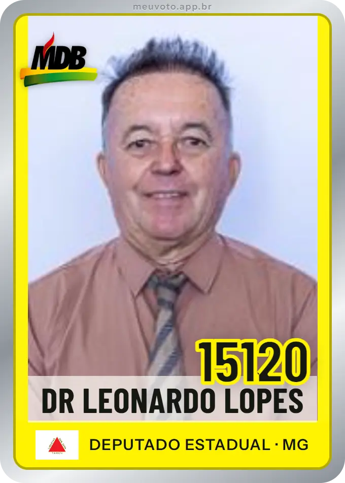 Carta de Dr Leonardo Lopes, número 15120, MDB