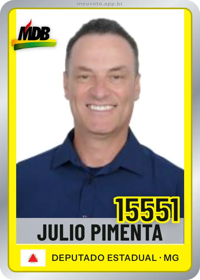 Carta de Julio Pimenta, número 15551, MDB