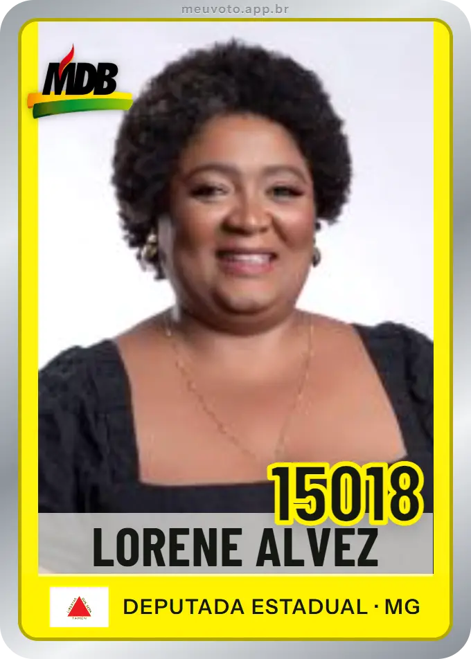 Carta de Lorene Alvez, número 15018, MDB