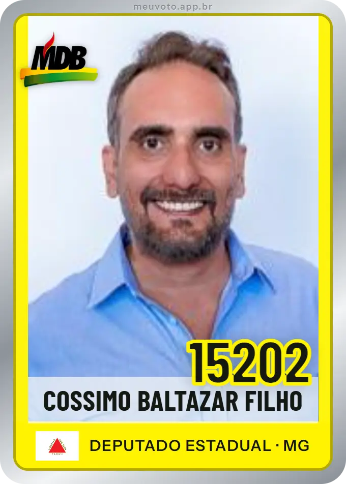 Carta de Cossimo Baltazar Filho, número 15202, MDB