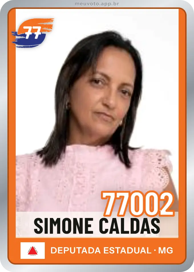 Carta de Simone Caldas, número 77002, Solidariedade