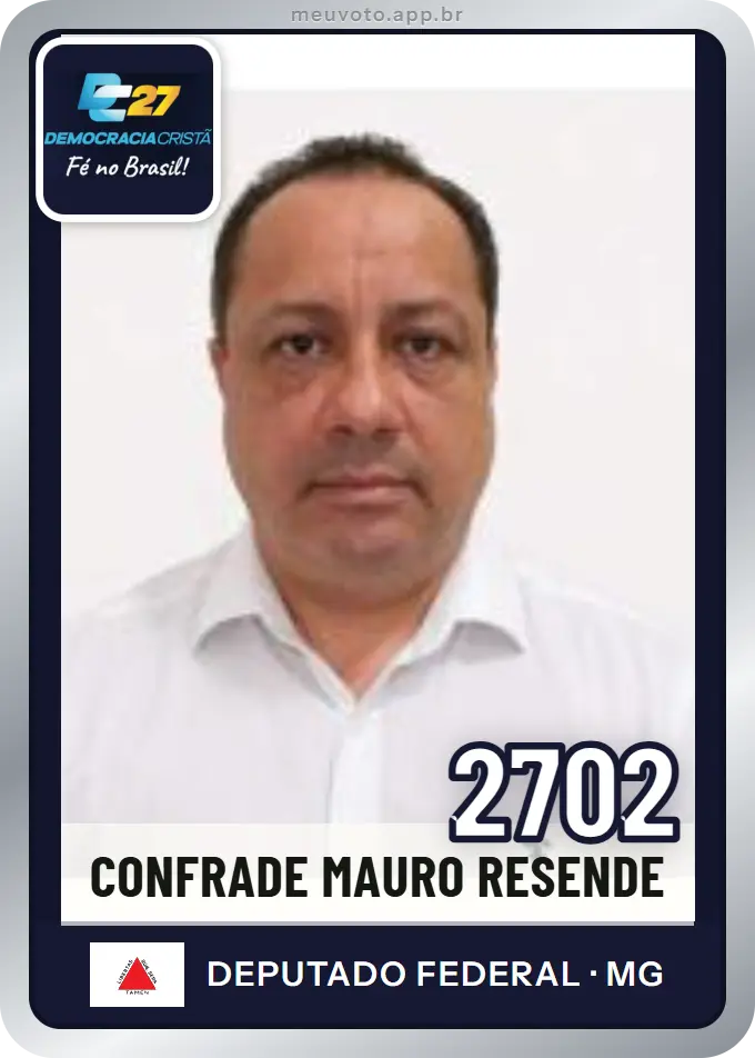 Carta de Confrade Mauro Resende, número 2702, DC