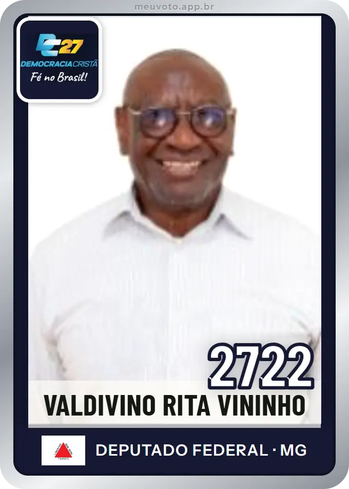 Carta de Valdivino Rita Vininho, número 2722, DC